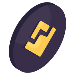 An icon design of binance coin