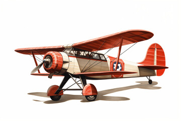 aeroplane on white background