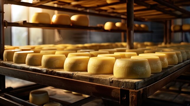 Cheese production: molding and ripening of cheese heads