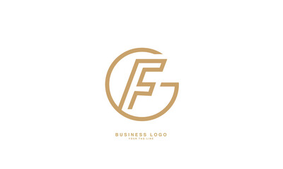 GF, FG, G, F, Abstract Letters Logo Monogram