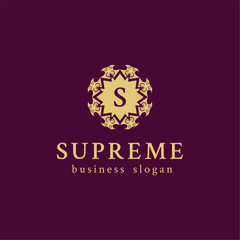 Supreme Luxurious Ornamental S Letter Logo Luxury Monogram. Vintage logo Premium Logo Design, Boutique Monogram, Vector Decoration