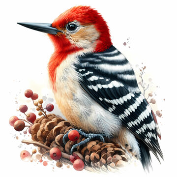 Woodpecker clip art preview