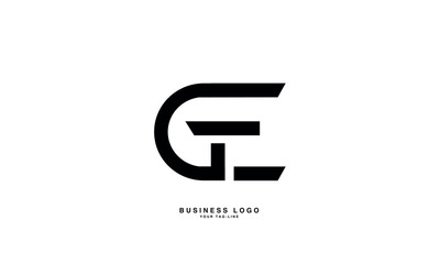 GE ,GE ,E ,G ,Abstract Letters Logo Monogram
