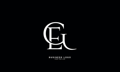 GE ,GE ,E ,G ,Abstract Letters Logo Monogram