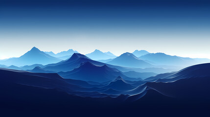 Fototapeta premium Mountain peak illustration, mountain aerial photography PPT background illustration