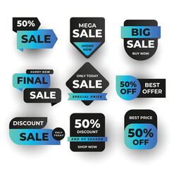 Sale Vector with discount badge