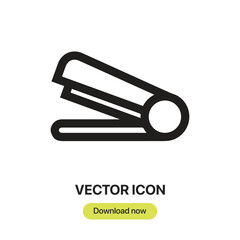 Stapler icon vector. Linear-style sign for mobile concept and web design. Stapler symbol illustration. Pixel vector graphics - Vector.	
