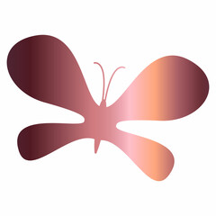 Butterfly gradient decoration and design.