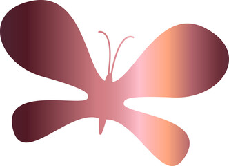 Butterfly gradient decoration and design.