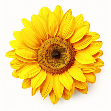 Bright Yellow Sunflower Design for Decorations