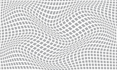 abstract seamless grey rectangle grid wave pattern.
