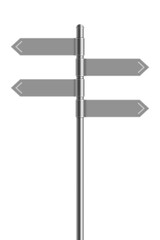 directional signboard mock up. pointing guideposts. Vector illustration