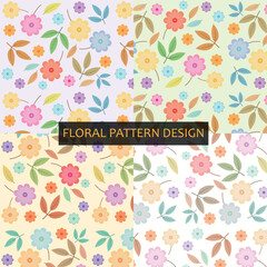Vector seamless floral pattern design