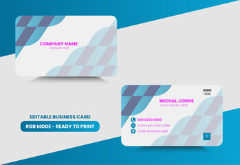 Double sided creative business card template