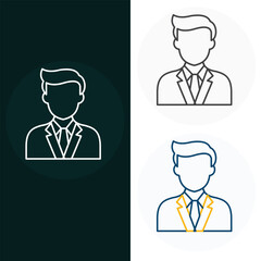 Business Man Vector illustration Icon Design
