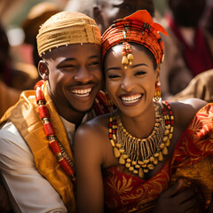 Embrace the vibrant colors of an African wedding celebration