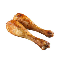 cooked chicken on a white background
