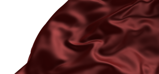 Abstract red cloth swaying in the wind