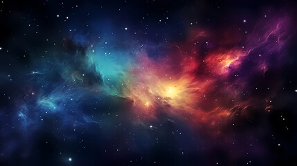 Fototapeta premium Gradient abstract stars background, starry night sky