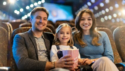group of people watching movie in cinema