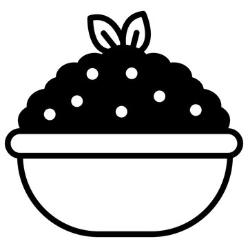 Irio glyph and line vector illustration