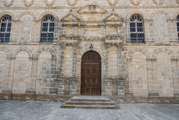 Fototapeta premium Greek church. Church in Zakynthos town, Greece. Zakynthos town city. Church, castle in Zante, Zakynthos.