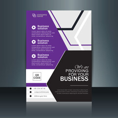 simple business flyer poster cover template for business promotion