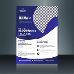 simple business flyer poster cover template for business promotion