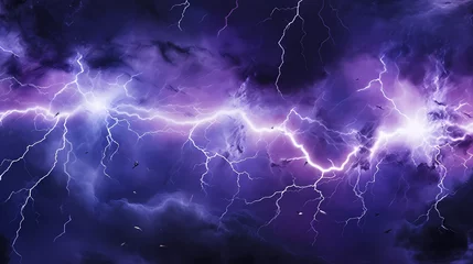  Lightning storm over natural landscape © Derby