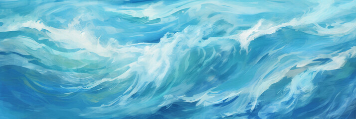 Abstract blue ocean background texture - Powered by Adobe