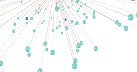 Abstract 3d render, network concept, background