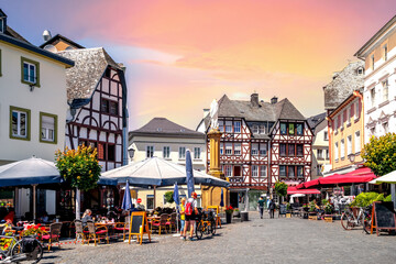 Fototapeta premium Altstadt, Linz am Rhein, Deutschland 