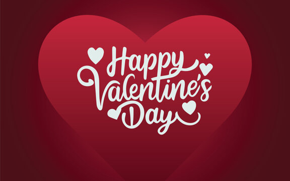 Valentine's Day background, Happy Valentine's Day banner stock illustration