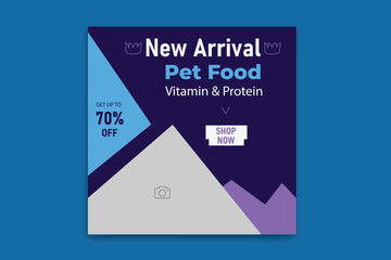 Pet Social Media Post, Pet Banner Design, pet template 