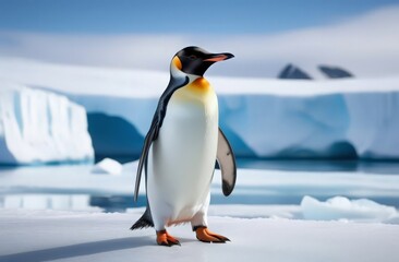 Fototapeta premium emperor penguin in polar regions