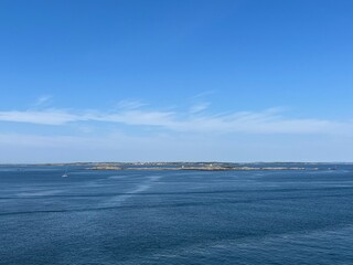 view of the sea from the sea
