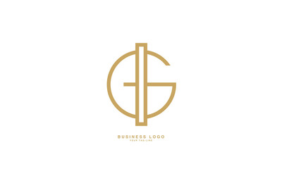 Obraz premium GI, IG, G, I, Abstract Letters Logo Monogram