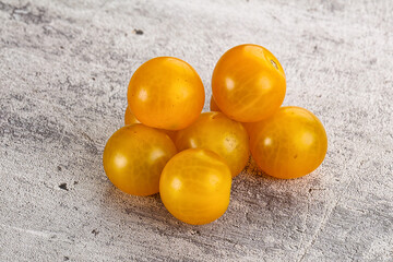 Ripe tasty yellow cherry tomato