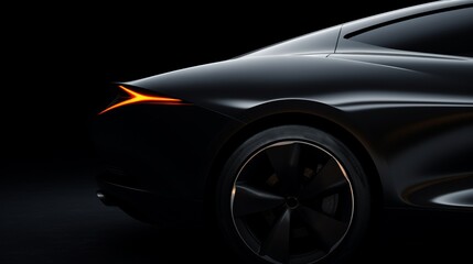 car isolated on black