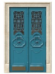 Entrance classic doors for the house