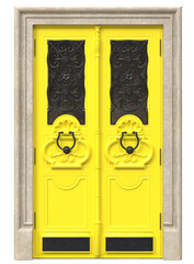 Entrance classic doors for the house