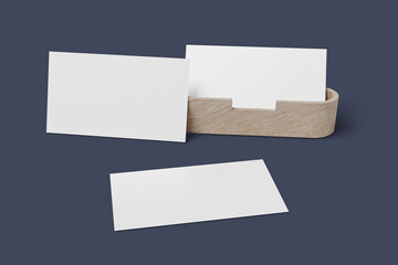 3 Sets of Minimalist Business Card Mockup