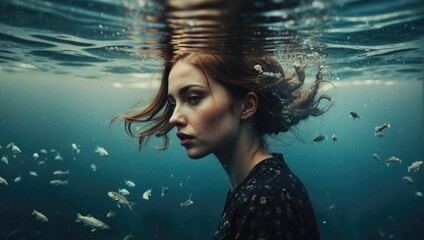 Underwater Odyssey: Exploring the Depths with the Girl