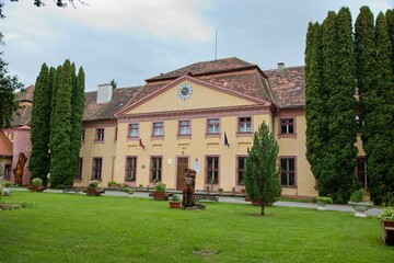 Fototapeta na wymiar Castle in Bijacovce in summer, Slovakia