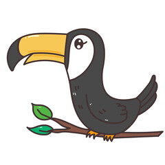 hornbill cartoon doodle © Knocknack