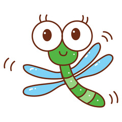 dragonfly cartoon doodle