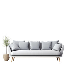 Obraz premium sofa isolated on white background