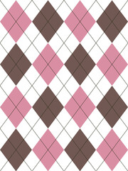 Argyle pattern set in pink.Seamless geometric pattern for gift card, gift paper, jumper, socks, scarf, other modern spring summer autumn winter fashion textile or paper print