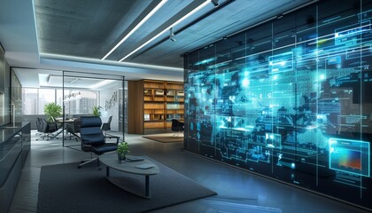 Immersive Technology Transforming Workspaces - Step into the Future with Smart Offices Featuring Interactive Displays and Seamless Integration
