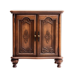 wooden cabinet isolated